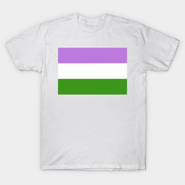 Genderqueer Pride Flag T-Shirt by JustGottaDraw